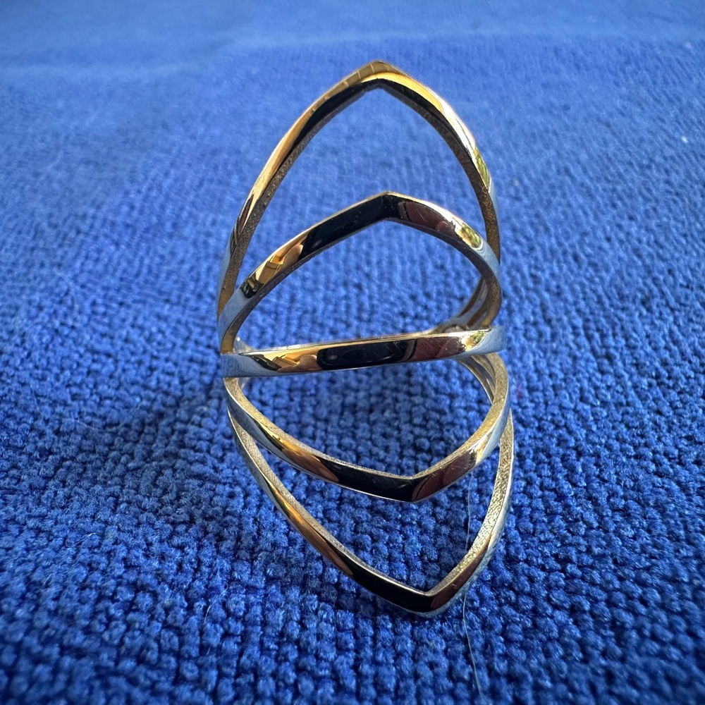 14k Gold Geometric Ring